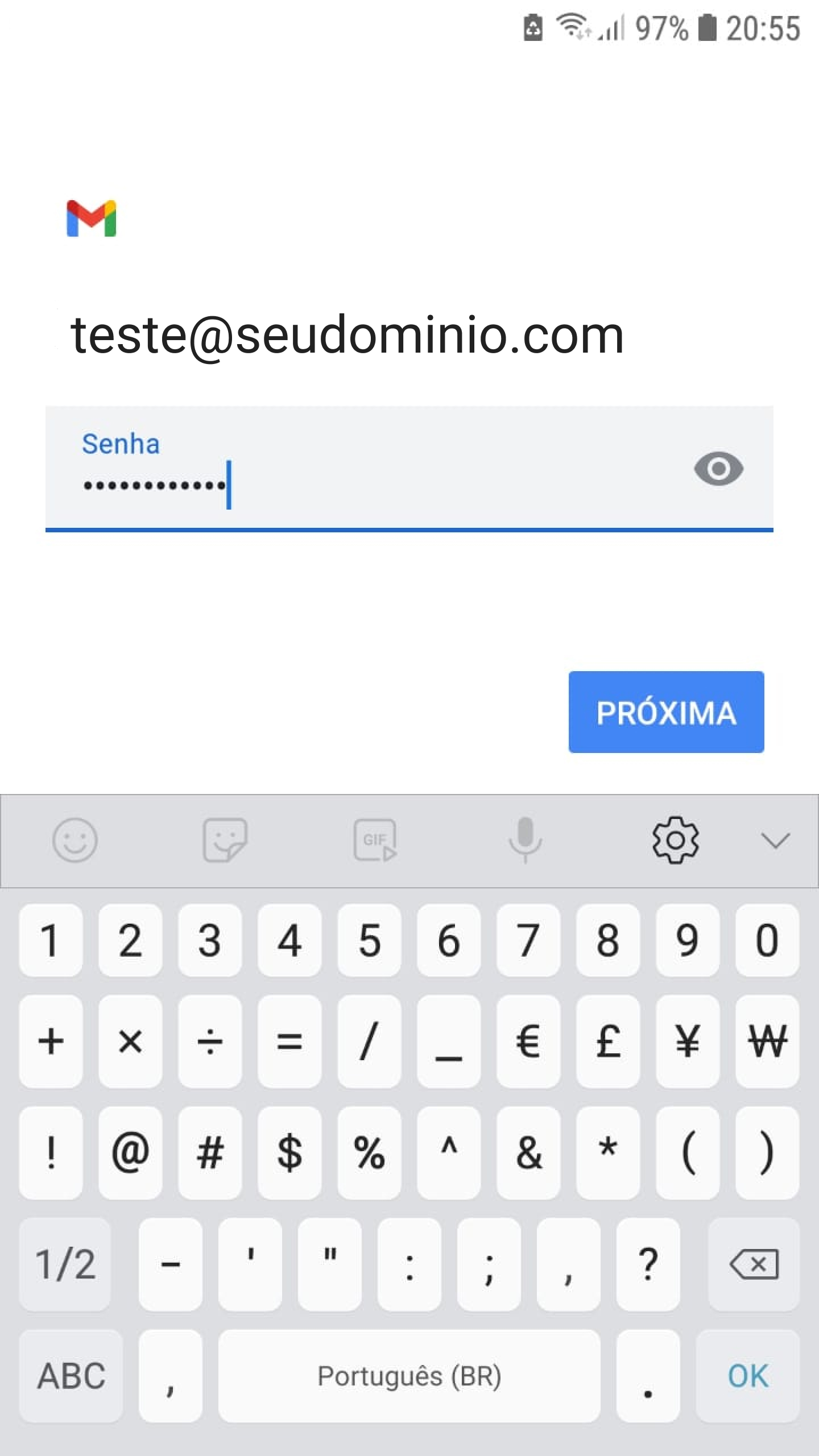 Como configurar o e-mail no Android - Email GO
