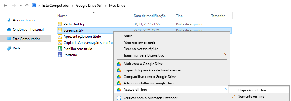 Como acessar seu arquivos armazenados sem acesso a internet