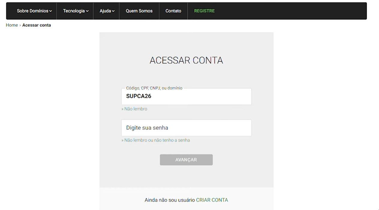 Criador de Site: Configurações Iniciais no Criador de Site - kingHost