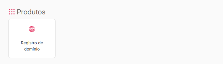 imagem da página inicial da central do cliente exibindo os produtos contratados da conta.