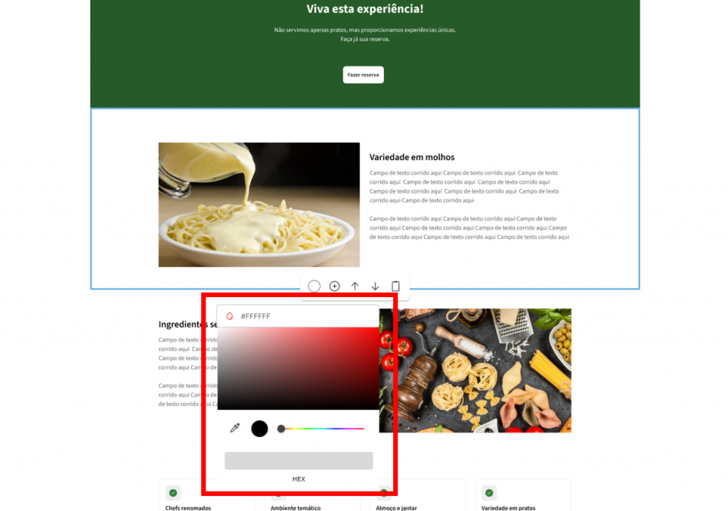 [Alt text: Imagem do menu de ferramentas com a aba das cores em destaque logo abaixo.](Seções - Wiki 02 - Imagem 03)