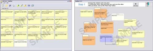 CardZort: Software utilizado para realização de Card Sorting