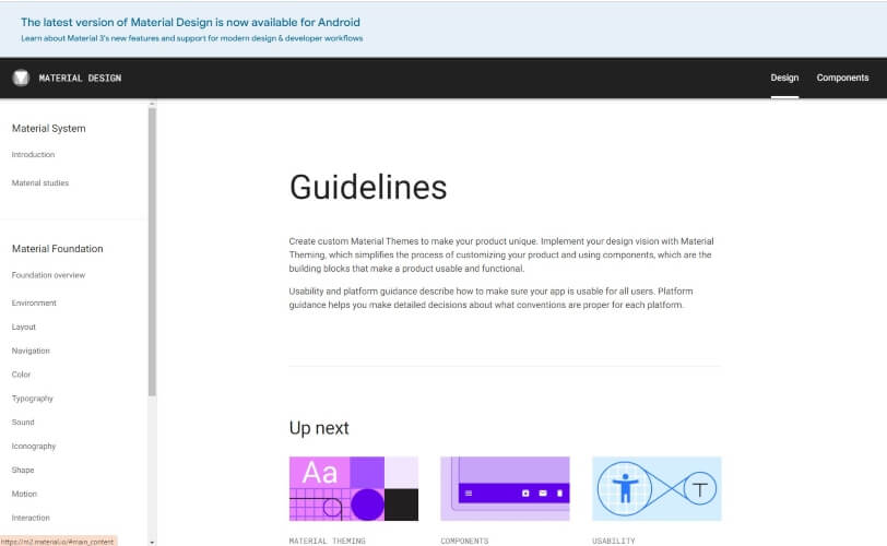 Na imagem há um template de guidelines para serem usados no design system. 