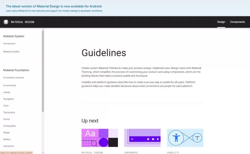 Na imagem há um template de guidelines para serem usados no design system. 