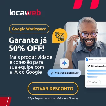 Google Workspace com 50% de desconto
