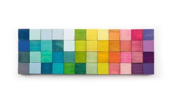 Cartela de cores com varios tons para ilustrar a importância da psicologia das cores