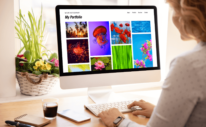 como fazer um portfolio de fotografia