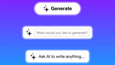 A imagem simula uma conversa entre um usuário e uma inteligência artificial, como o ChatGPT, por exemplo. Nela aparecem duas perguntas: "O que você gostaria de saber" e "Peça para escrever sobre qualquer coisa".