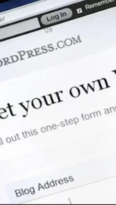 A imagem mostra a tela principal de um site que será criado com o auxílio do WordPress. Ele é um dos sistemas mais utilizados do mundo, permitindo desenvolver projetos de qualquer espécie.